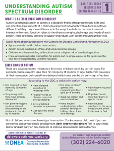 Image of Understanding Autism Spectrum Disorder resource guide.